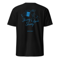 Skiing & Après Skiing T-Shirt in Black, back print