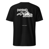 Powder Junkie T-Shirt in Black, back print