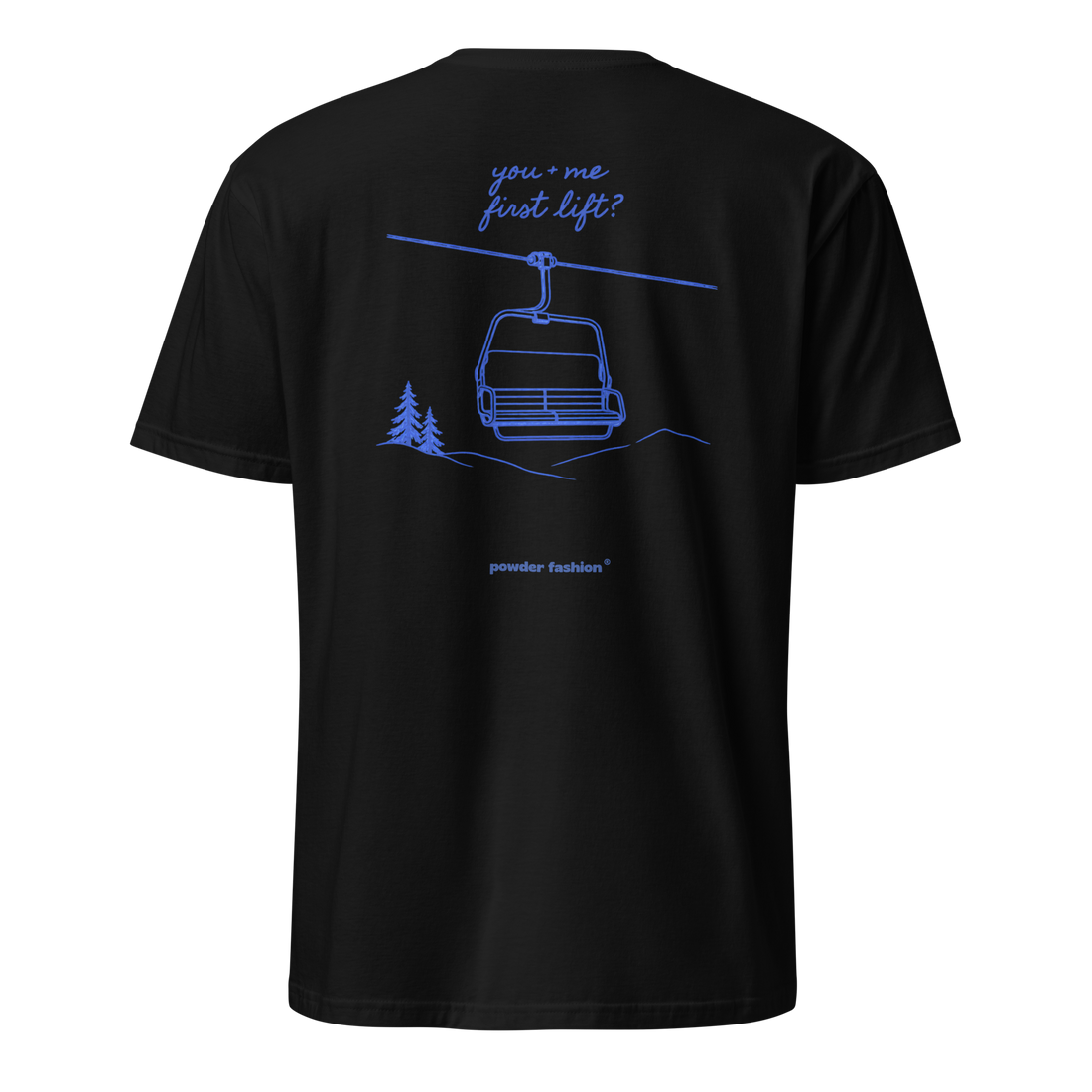 First Lift T-Shirt in Black, back print