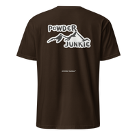 Powder Junkie T-Shirt in Dark Chocolate, back print