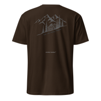 Eat • Ski • Sleep • Repeat T-Shirt in Dark Chocolate, back print