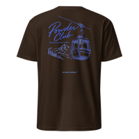 Powder Club T-Shirt in Dark Chocolate, back print