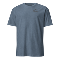 Eat • Ski • Sleep • Repeat T-Shirt in Heather Indigo, front