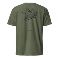 Eat • Ski • Sleep • Repeat T-Shirt in Military Green, back print