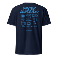 Winter Vacance Mood T-Shirt in Navy, back print