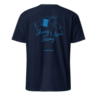 Skiing & Après Skiing T-Shirt in Navy, back print