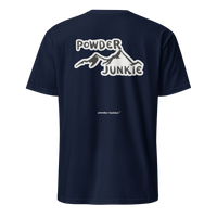 Powder Junkie T-Shirt in Navy, back print