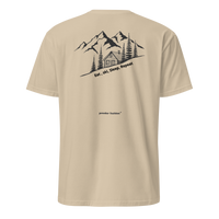 Eat • Ski • Sleep • Repeat T-Shirt in Sand, back print