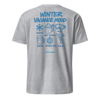 Winter Vacance Mood T-Shirt in Sport Grey, back print