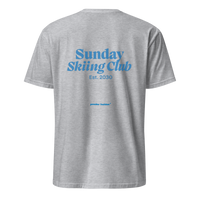 Sunday Skiing Club T-Shirt in Sport Grey, back print