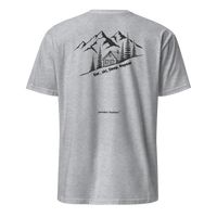 Eat • Ski • Sleep • Repeat T-Shirt in Sport Grey, back print
