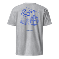 Powder Club T-Shirt in Sport Grey, back print