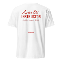 Après Ski Instructor T-Shirt in White, back print