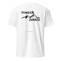 Powder Junkie T-Shirt in White, back print
