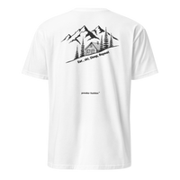 Eat • Ski • Sleep • Repeat T-Shirt in White, back print