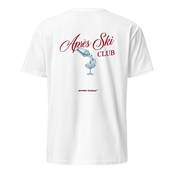 Après Ski Club T-Shirt in White, back print