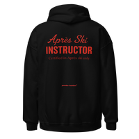 Après Ski Instructor Hoodie in Black, back print