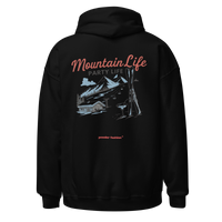 Mountain Life Party Life Hoodie in Black, back print