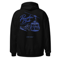 Powder Club Hoodie in Black, back print
