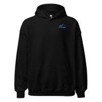 Skiing & Après Skiing Hoodie in Black, front