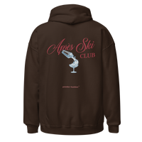 Après Ski Club Hoodie in Dark Chocolate, back print