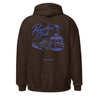 Powder Club Hoodie in Dark Chocolate, back print