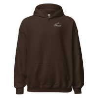 Powder Junkie Hoodie in Dark Chocolate, front