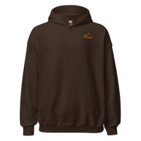 Perfect Balance Snow + Spritz Hoodie in Dark Chocolate, front