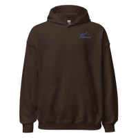 Life’s Better in Ski Boots Hoodie in Dark Chocolate, front