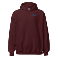 Sunday Skiing Club Hoodie in Maroon, front