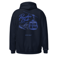 Powder Club Hoodie in Navy, back print
