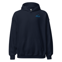 Skiing & Après Skiing Hoodie in Navy, front
