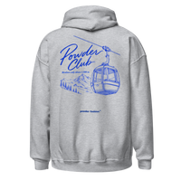 Powder Club Hoodie in Sport Grey, back print