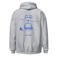 First Lift Hoodie in Sport Grey, back print
