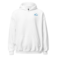 Winter Vacance Mood Hoodie in White, front