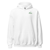 Don’t Need Therapy Snowboard Hoodie in White, front